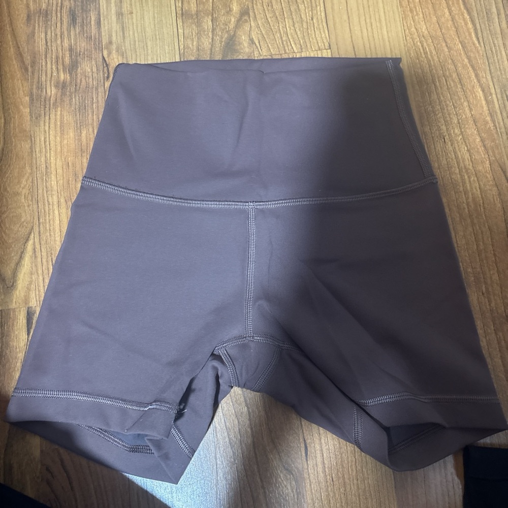 Women's High-Waisted Brown Shorts